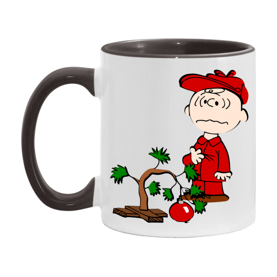 Peanuts Gang Christmas Mug, Snoopy Charlie Brown Holiday Coffee Cup, Ceramic Christmas Mug 11Oz Or 15Oz