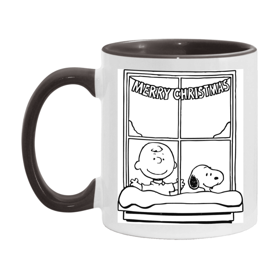 Peanuts Gang Christmas Mug, Snoopy Charlie Brown Holiday Coffee Cup, Ceramic Christmas Mug 11Oz Or 15Oz