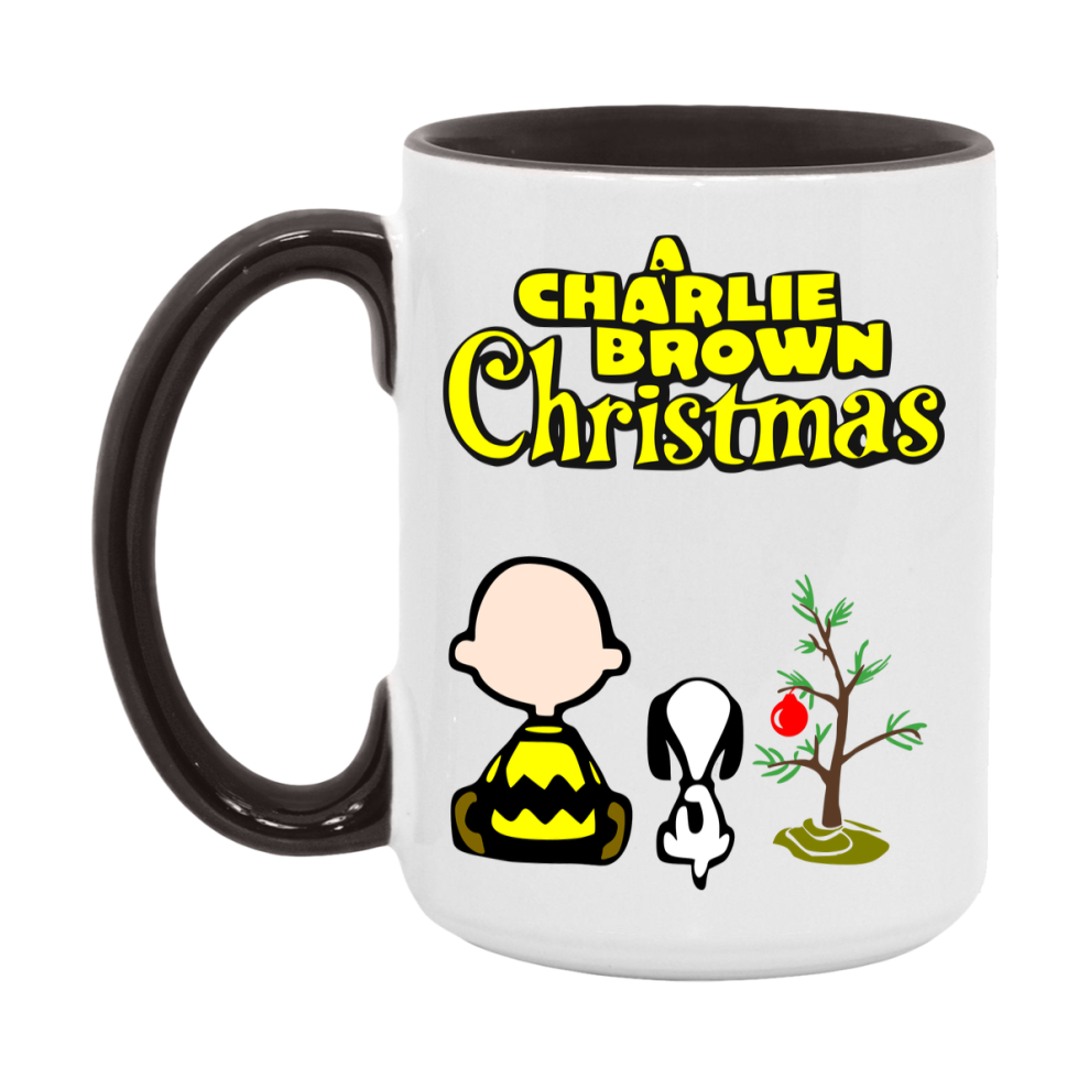 Peanuts Gang Christmas Mug, Snoopy Charlie Brown Holiday Coffee Cup, Ceramic Christmas Mug 11Oz Or 15Oz