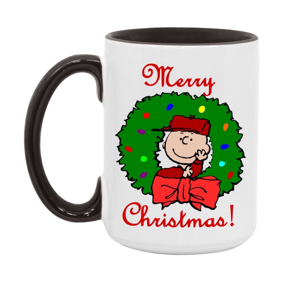 Peanuts Gang Christmas Mug, Snoopy Charlie Brown Holiday Coffee Cup, Ceramic Christmas Mug 11Oz Or 15Oz