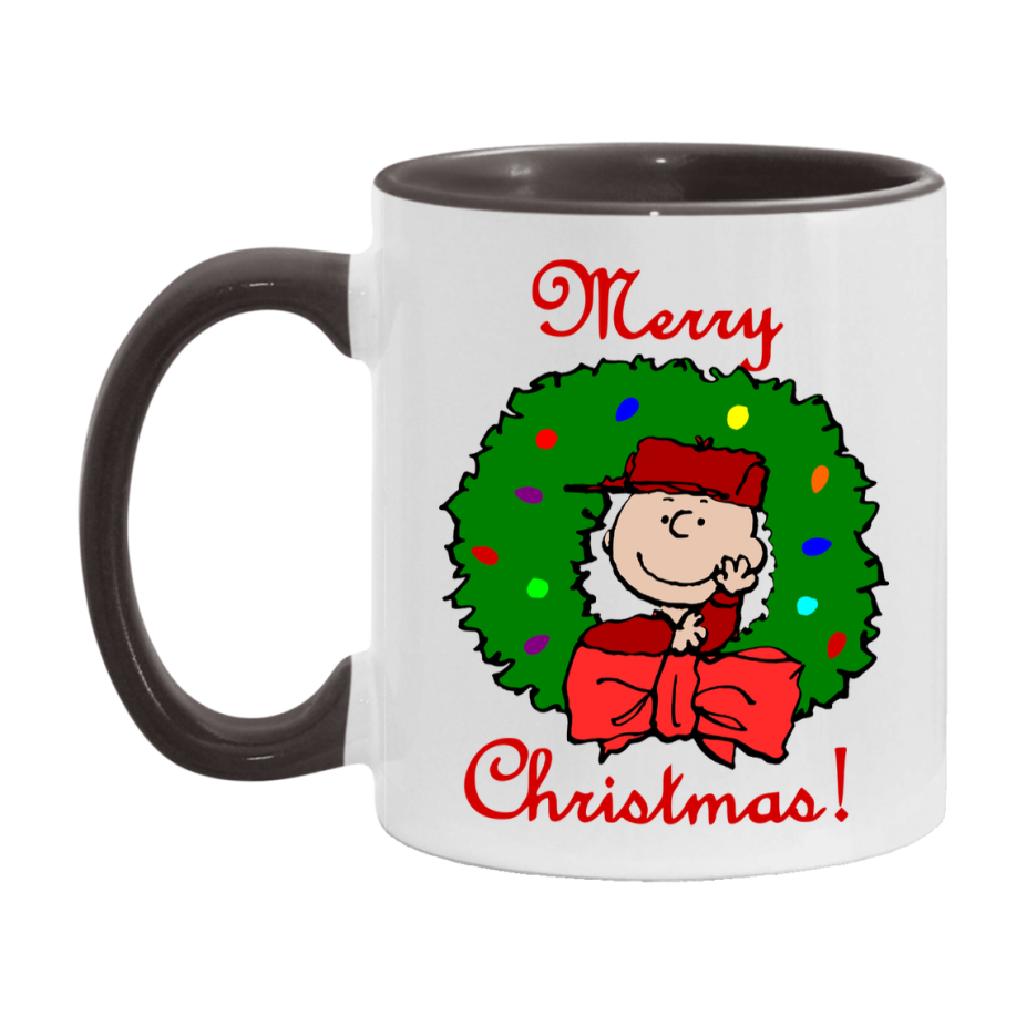 Peanuts Gang Christmas Mug, Snoopy Charlie Brown Holiday Coffee Cup, Ceramic Christmas Mug 11Oz Or 15Oz