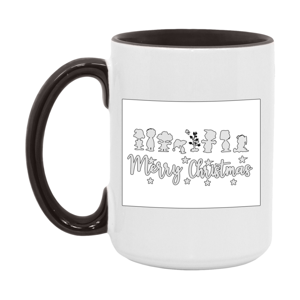 Peanuts Gang Christmas Mug, Snoopy Charlie Brown Holiday Coffee Cup, Ceramic Christmas Mug 11Oz Or 15Oz
