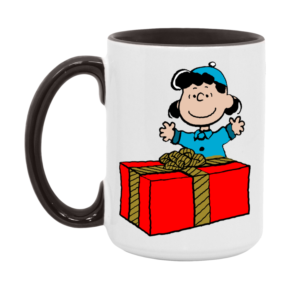Peanuts Gang Christmas Mug, Snoopy Charlie Brown Holiday Coffee Cup, Ceramic Christmas Mug 11Oz Or 15Oz