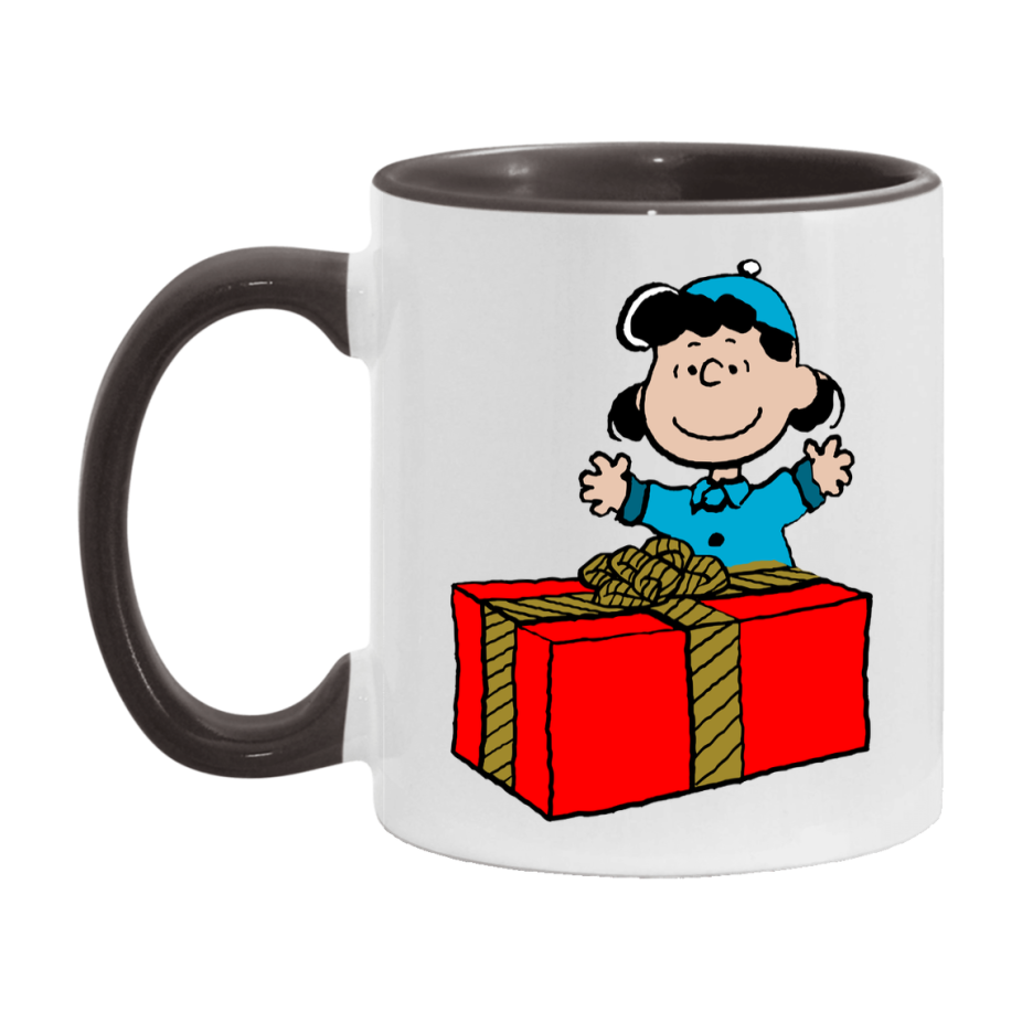 Peanuts Gang Christmas Mug, Snoopy Charlie Brown Holiday Coffee Cup, Ceramic Christmas Mug 11Oz Or 15Oz