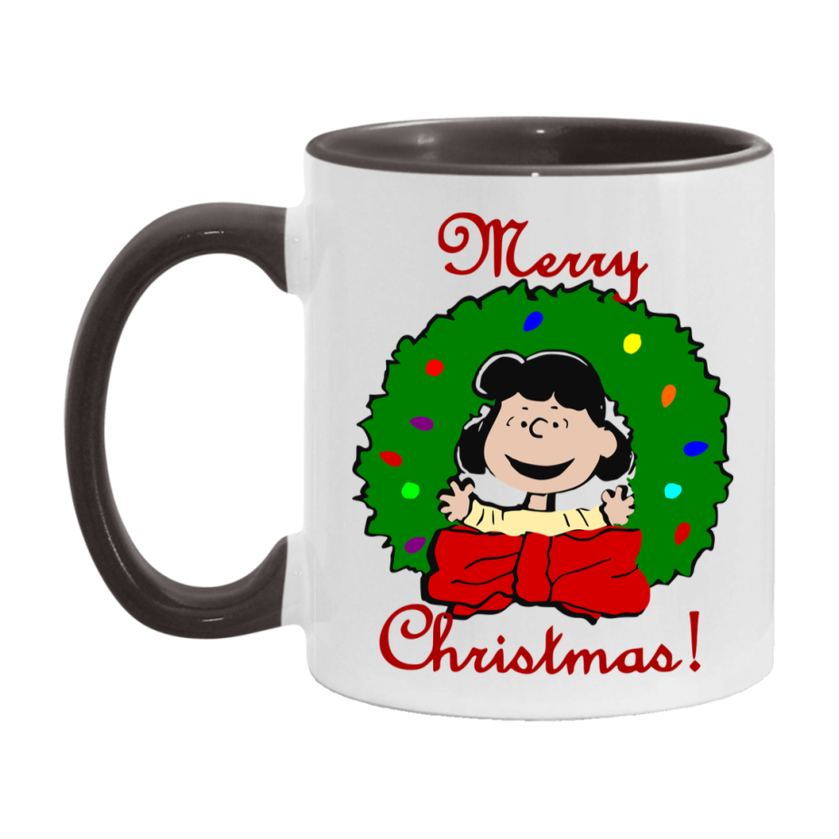 Peanuts Gang Christmas Mug, Snoopy Charlie Brown Holiday Coffee Cup, Ceramic Christmas Mug 11Oz Or 15Oz