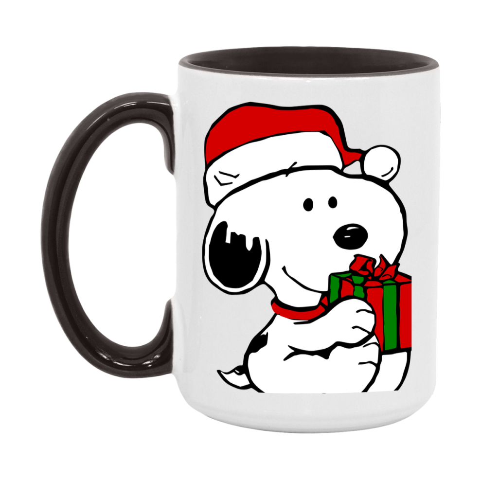 Peanuts Gang Christmas Mug, Snoopy Charlie Brown Holiday Coffee Cup, Ceramic Christmas Mug 11Oz Or 15Oz