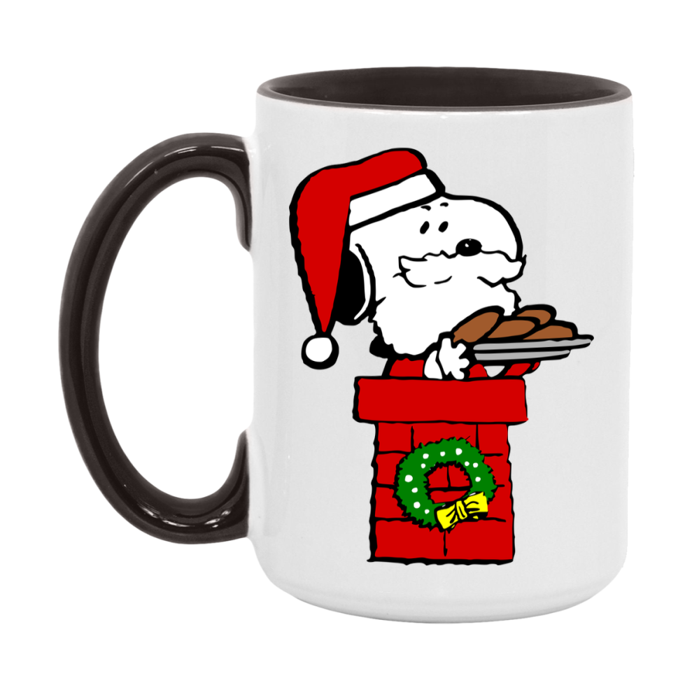Peanuts Gang Christmas Mug, Snoopy Charlie Brown Holiday Coffee Cup, Ceramic Christmas Mug 11Oz Or 15Oz