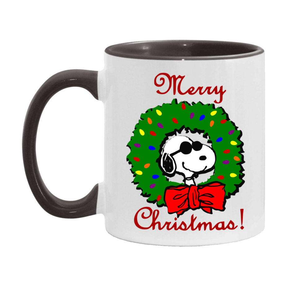 Peanuts Gang Christmas Mug, Snoopy Charlie Brown Holiday Coffee Cup, Ceramic Christmas Mug 11Oz Or 15Oz