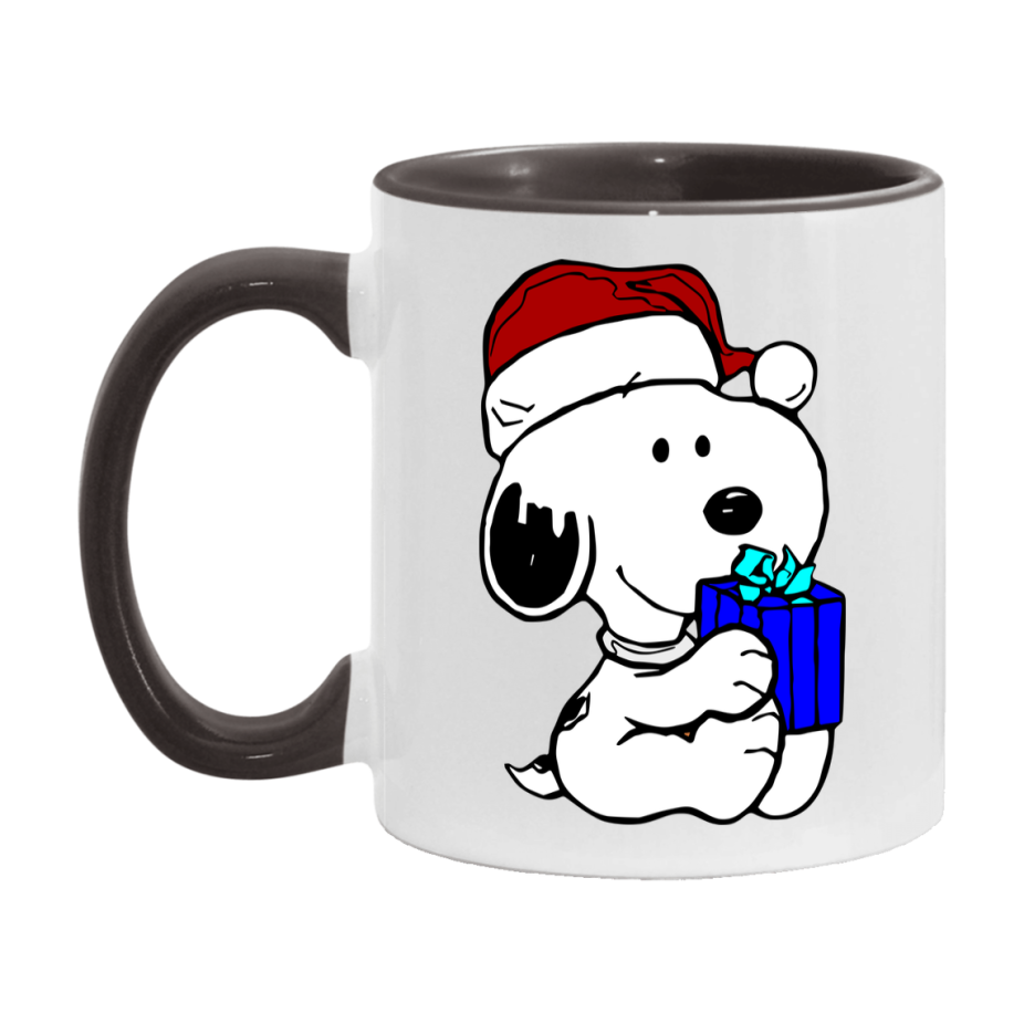 Peanuts Gang Christmas Mug, Snoopy Charlie Brown Holiday Coffee Cup, Ceramic Christmas Mug 11Oz Or 15Oz