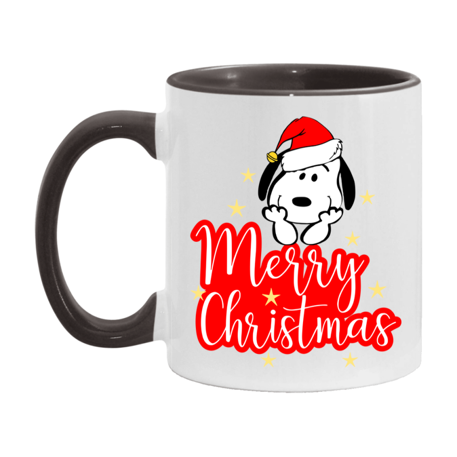 Peanuts Gang Christmas Mug, Snoopy Charlie Brown Holiday Coffee Cup, Ceramic Christmas Mug 11Oz Or 15Oz
