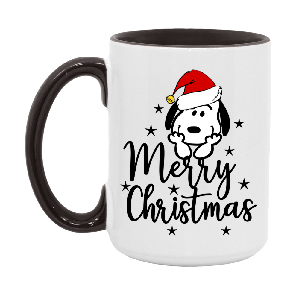 Peanuts Gang Christmas Mug, Snoopy Charlie Brown Holiday Coffee Cup, Ceramic Christmas Mug 11Oz Or 15Oz