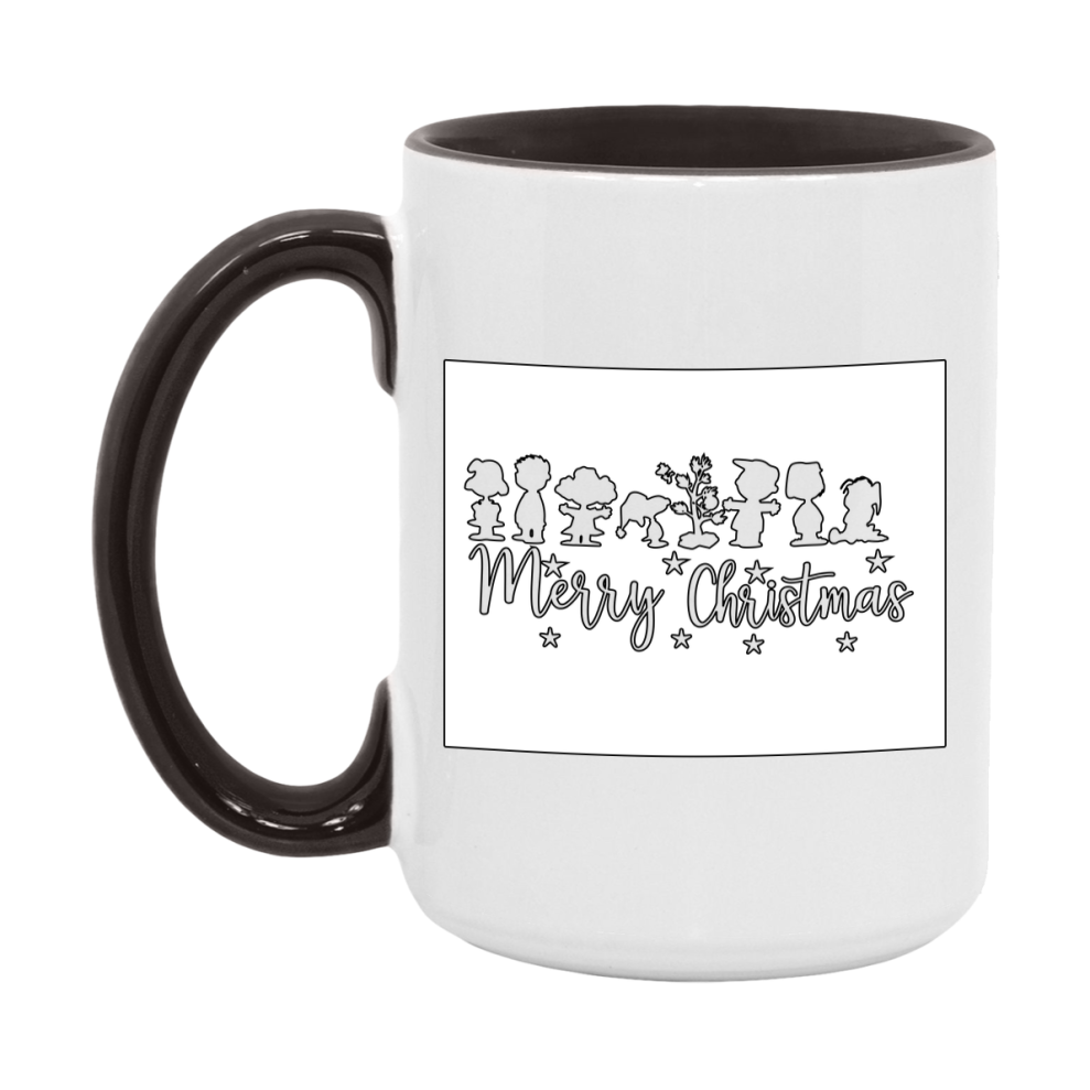 Peanuts Gang Christmas Mug, Snoopy Charlie Brown Holiday Coffee Cup, Ceramic Christmas Mug 11Oz Or 15Oz