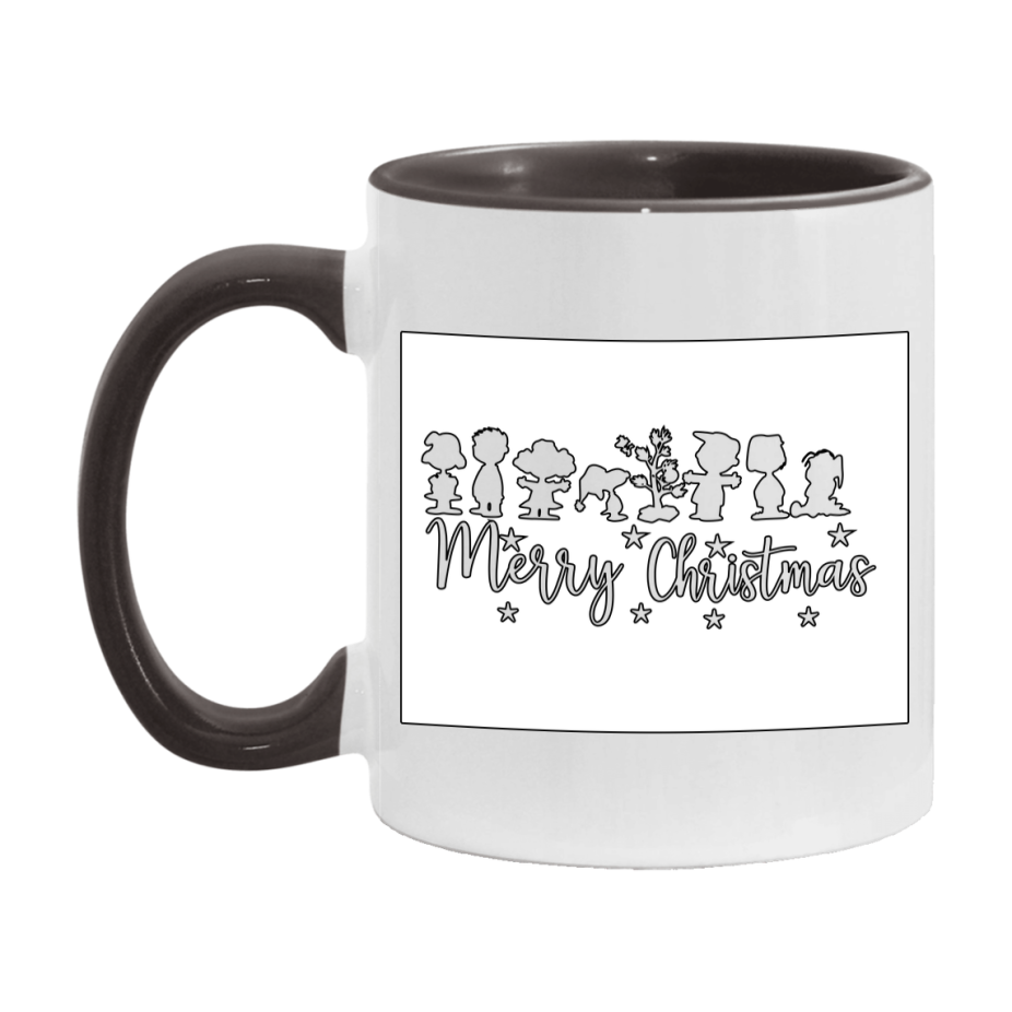 Peanuts Gang Christmas Mug, Snoopy Charlie Brown Holiday Coffee Cup, Ceramic Christmas Mug 11Oz Or 15Oz