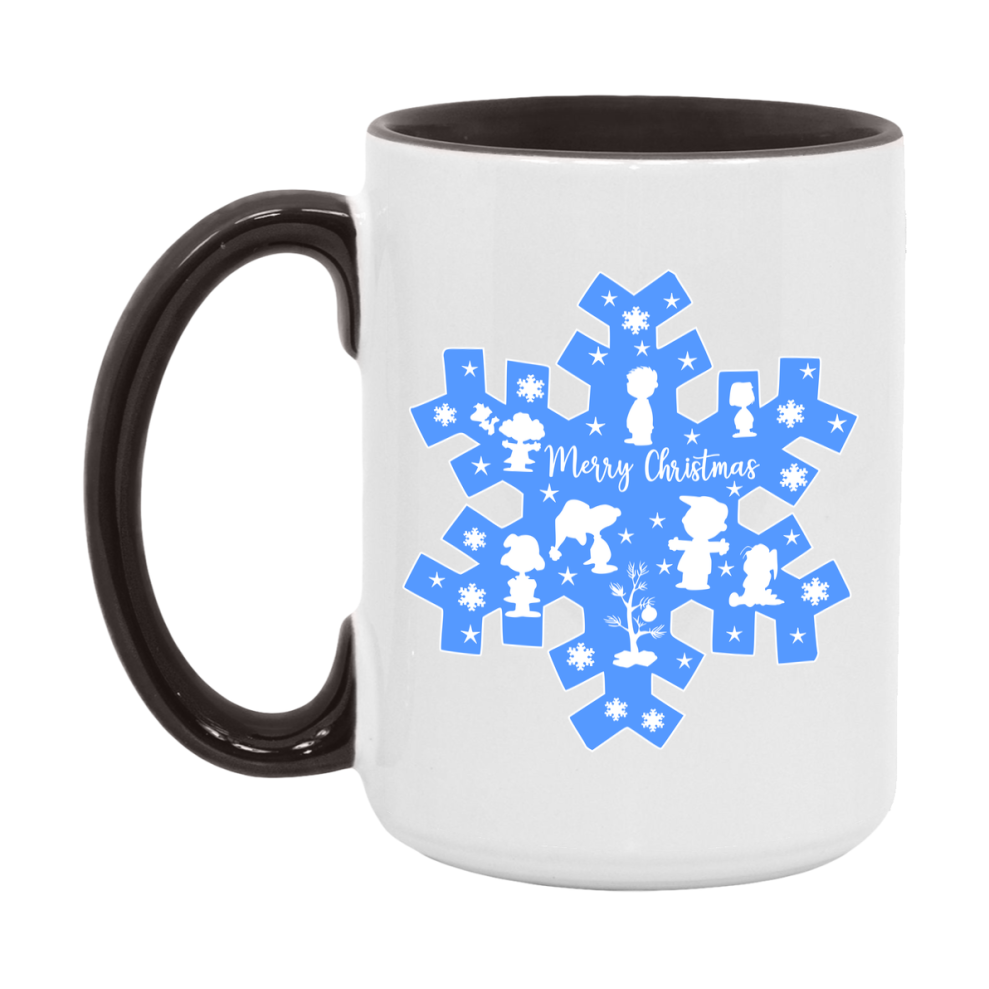 Peanuts Gang Christmas Mug, Snoopy Charlie Brown Holiday Coffee Cup, Ceramic Christmas Mug 11Oz Or 15Oz