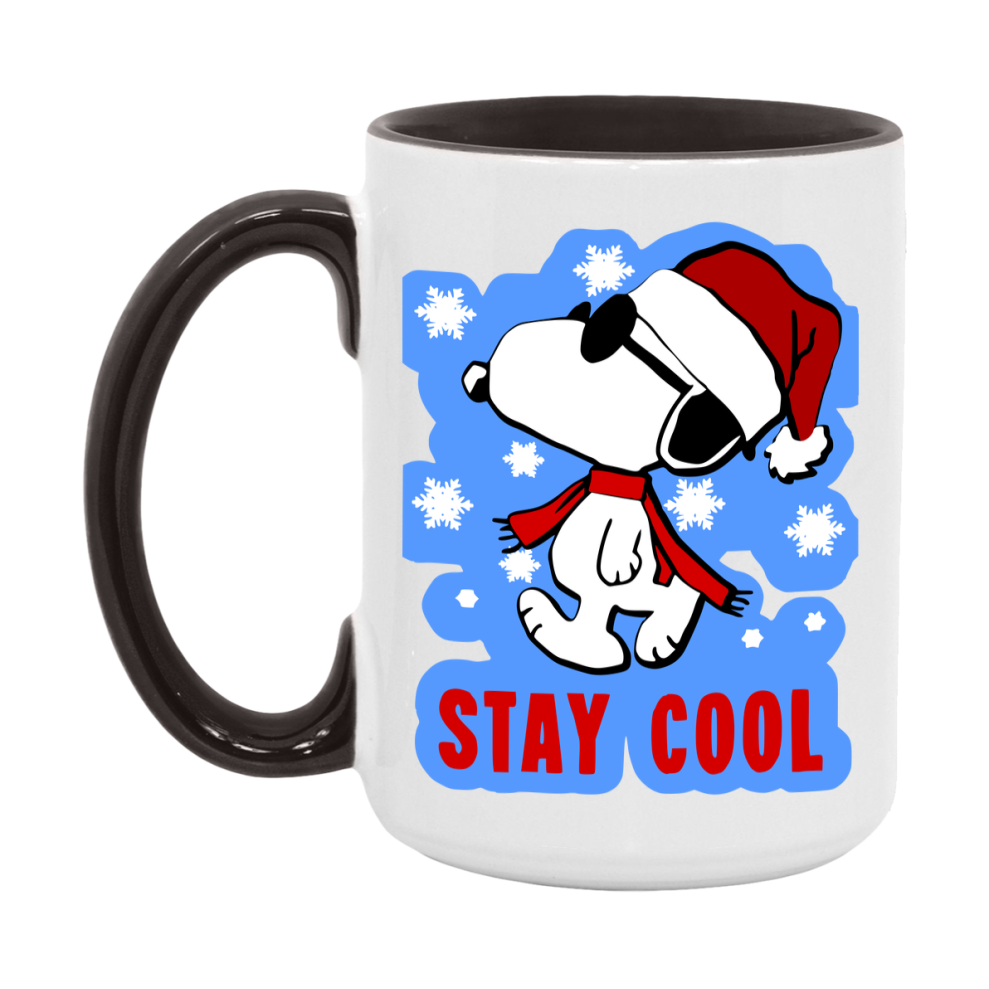 Peanuts Gang Christmas Mug, Snoopy Charlie Brown Holiday Coffee Cup, Ceramic Christmas Mug 11Oz Or 15Oz