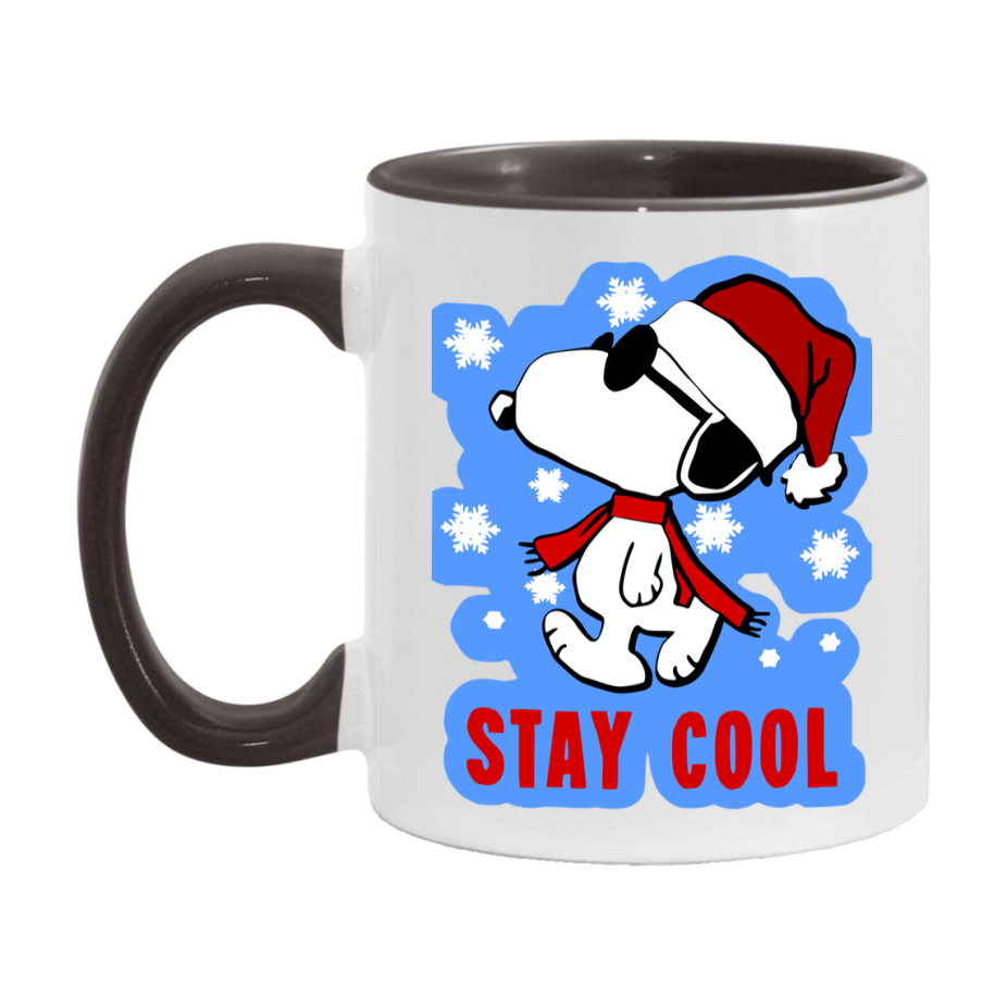 Peanuts Gang Christmas Mug, Snoopy Charlie Brown Holiday Coffee Cup, Ceramic Christmas Mug 11Oz Or 15Oz