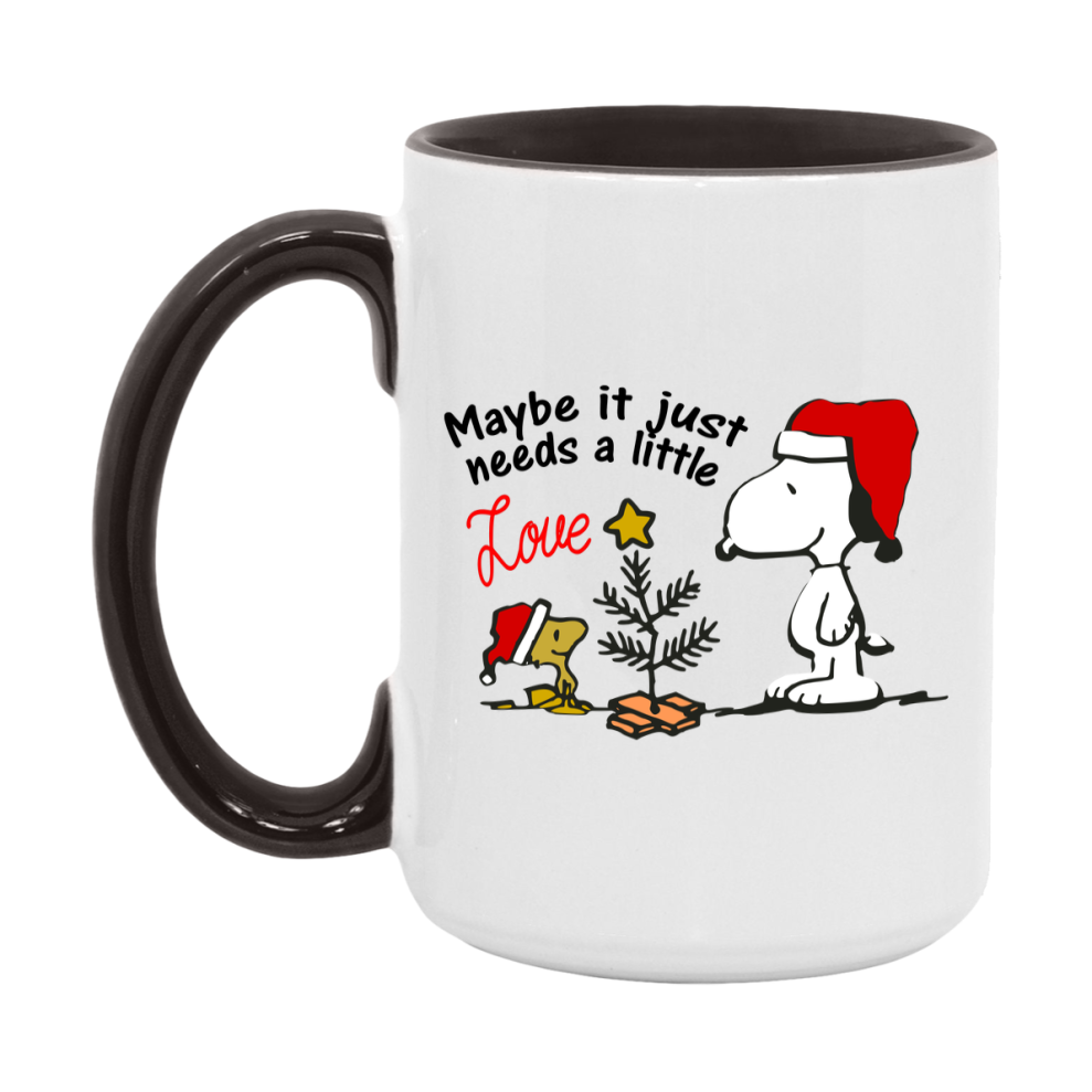 Peanuts Gang Christmas Mug, Snoopy Charlie Brown Holiday Coffee Cup, Ceramic Christmas Mug 11Oz Or 15Oz