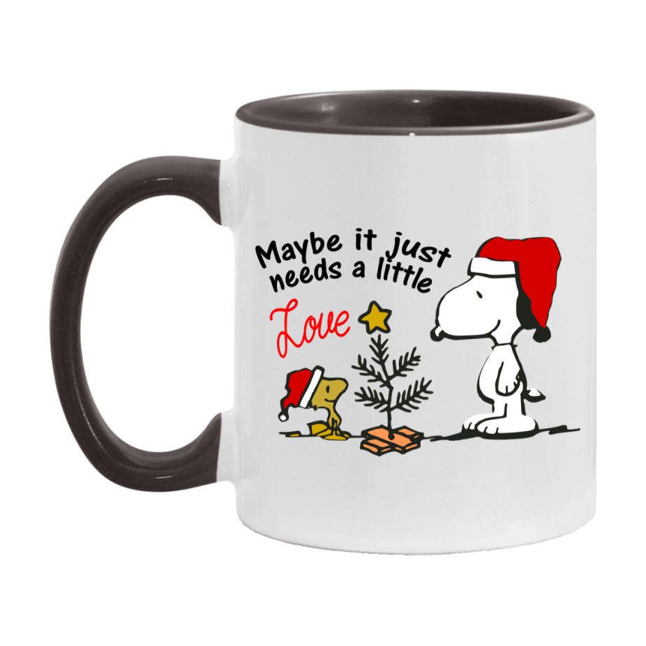 Peanuts Gang Christmas Mug, Snoopy Charlie Brown Holiday Coffee Cup, Ceramic Christmas Mug 11Oz Or 15Oz