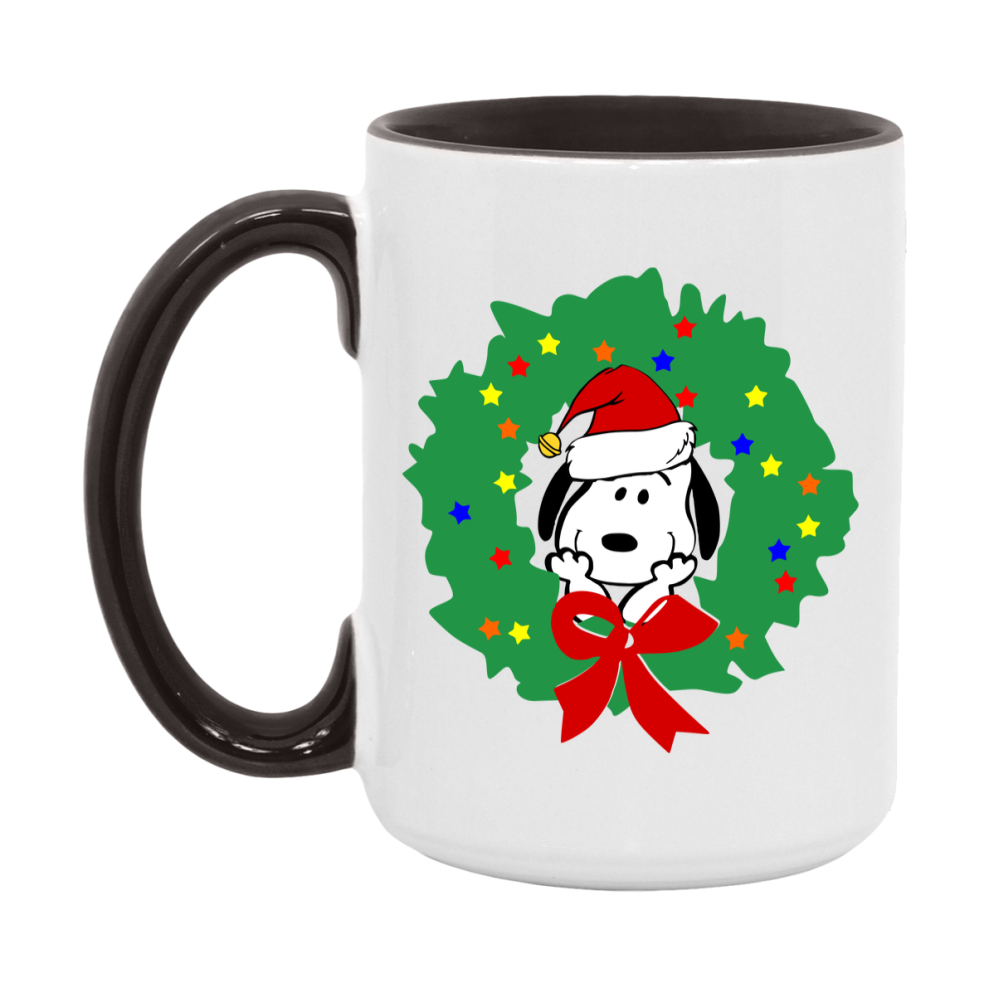 Peanuts Gang Christmas Mug, Snoopy Charlie Brown Holiday Coffee Cup, Ceramic Christmas Mug 11Oz Or 15Oz