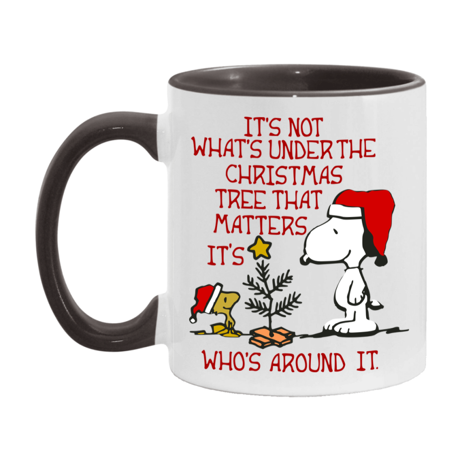 Peanuts Gang Christmas Mug, Snoopy Charlie Brown Holiday Coffee Cup, Ceramic Christmas Mug 11Oz Or 15Oz
