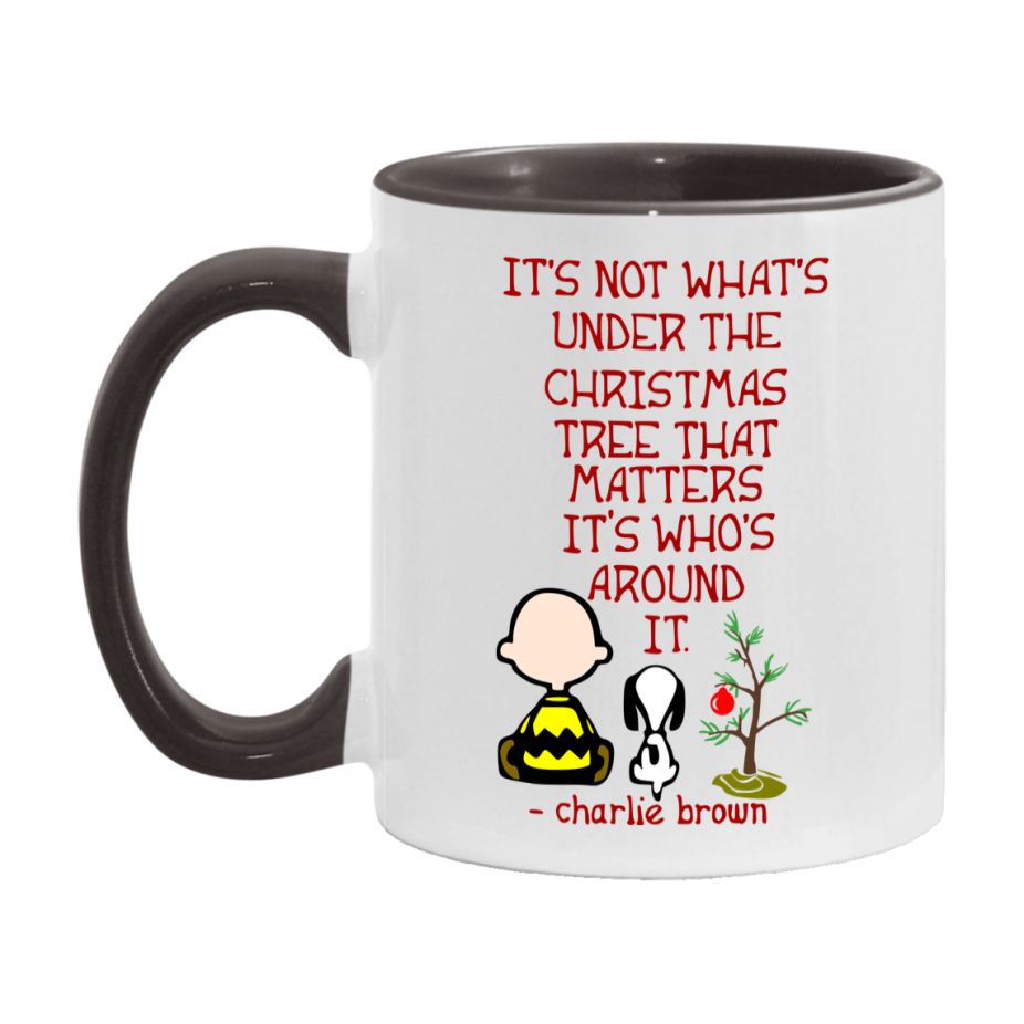 Peanuts Gang Christmas Mug, Snoopy Charlie Brown Holiday Coffee Cup, Ceramic Christmas Mug 11Oz Or 15Oz