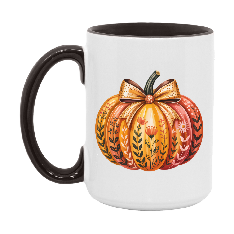 In Love With Fall Coffee Mug, Cozy Cute Autumn Coffee Cup, 11Oz Or 15Oz White Ceramic Mug