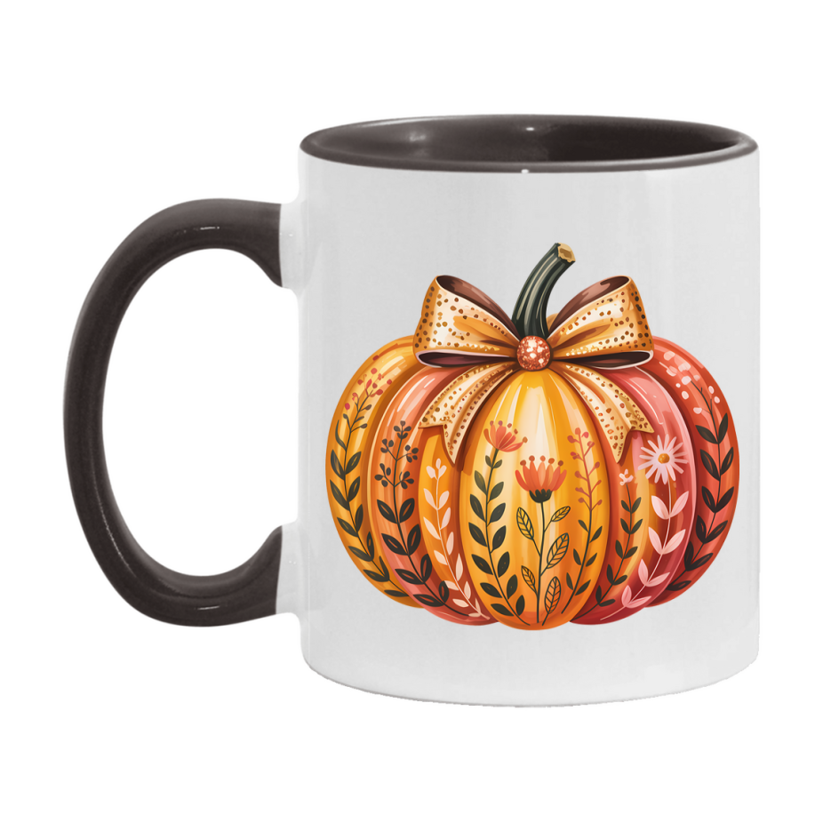 In Love With Fall Coffee Mug, Cozy Cute Autumn Coffee Cup, 11Oz Or 15Oz White Ceramic Mug