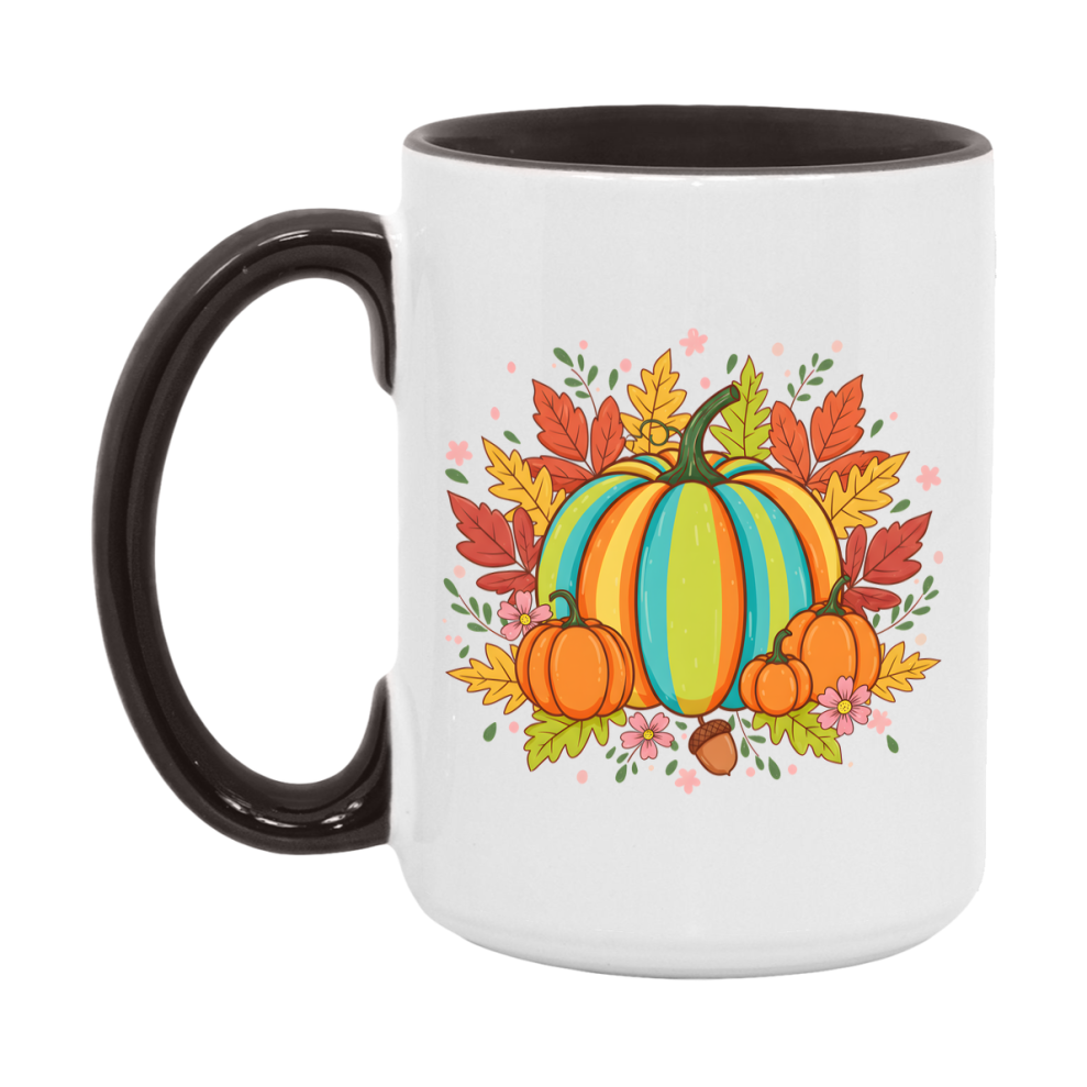 In Love With Fall Coffee Mug, Cozy Cute Autumn Coffee Cup, 11Oz Or 15Oz White Ceramic Mug