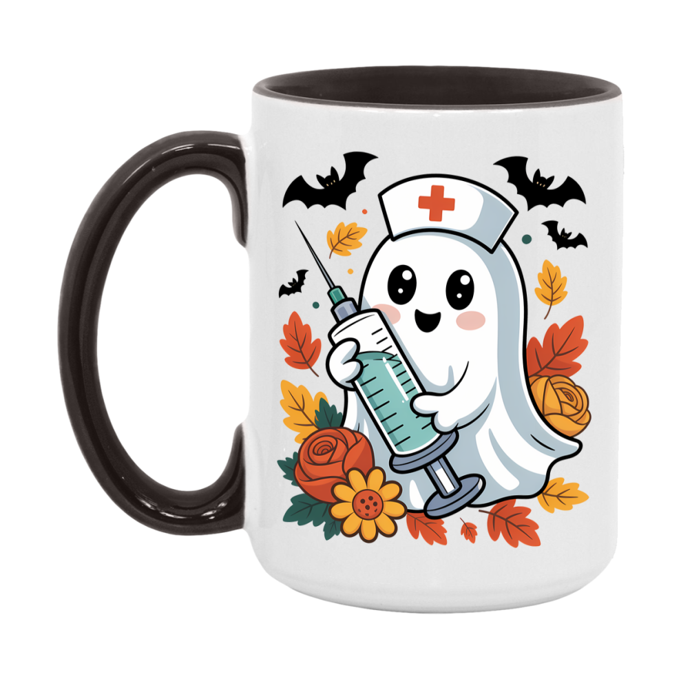 In Love With Fall Coffee Mug, Cozy Cute Autumn Coffee Cup, 11Oz Or 15Oz White Ceramic Mug