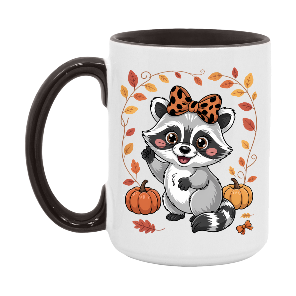 In Love With Fall Coffee Mug, Cozy Cute Autumn Coffee Cup, 11Oz Or 15Oz White Ceramic Mug