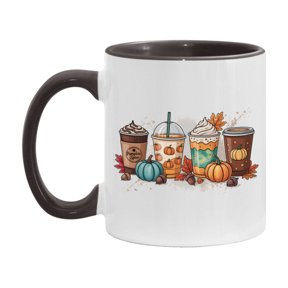 In Love With Fall Coffee Mug, Cozy Cute Autumn Coffee Cup, 11Oz Or 15Oz White Ceramic Mug