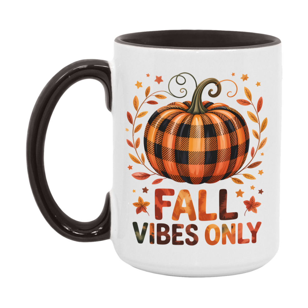 In Love With Fall Coffee Mug, Cozy Cute Autumn Coffee Cup, 11Oz Or 15Oz White Ceramic Mug
