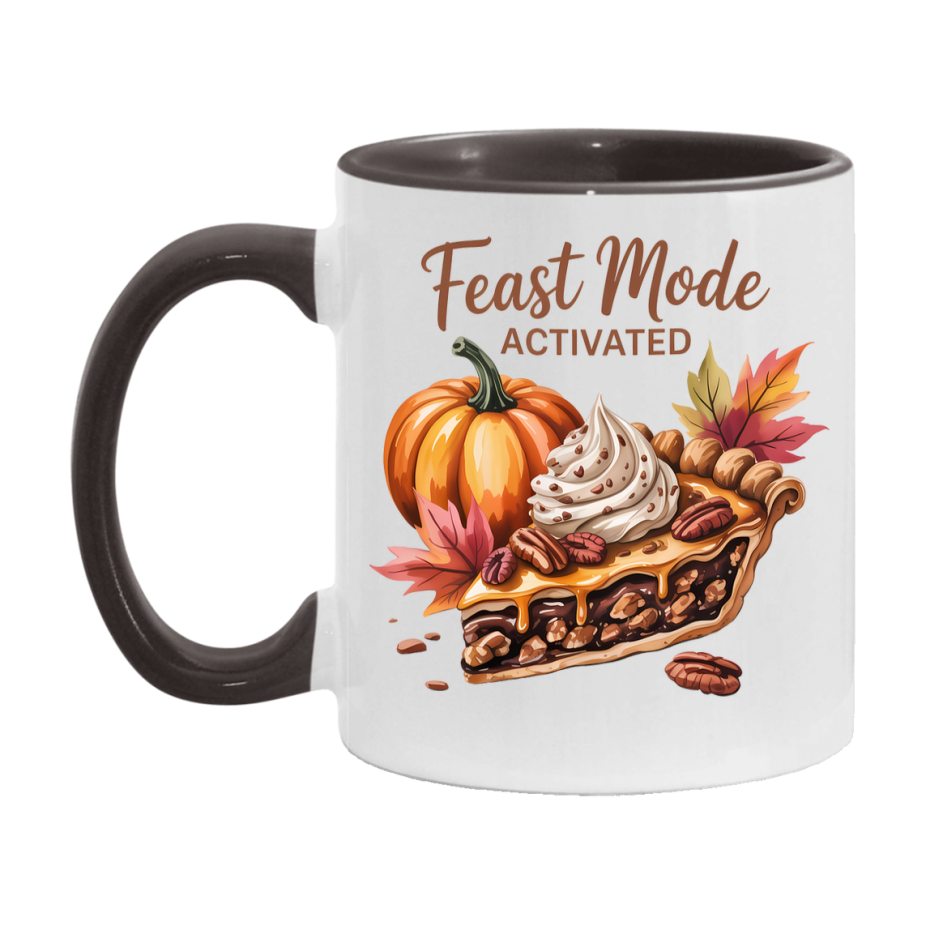 In Love With Fall Coffee Mug, Cozy Cute Autumn Coffee Cup, 11Oz Or 15Oz White Ceramic Mug