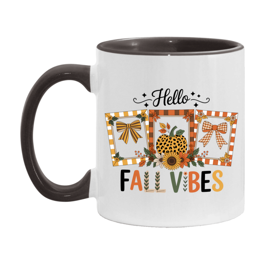 In Love With Fall Coffee Mug, Cozy Cute Autumn Coffee Cup, 11Oz Or 15Oz White Ceramic Mug
