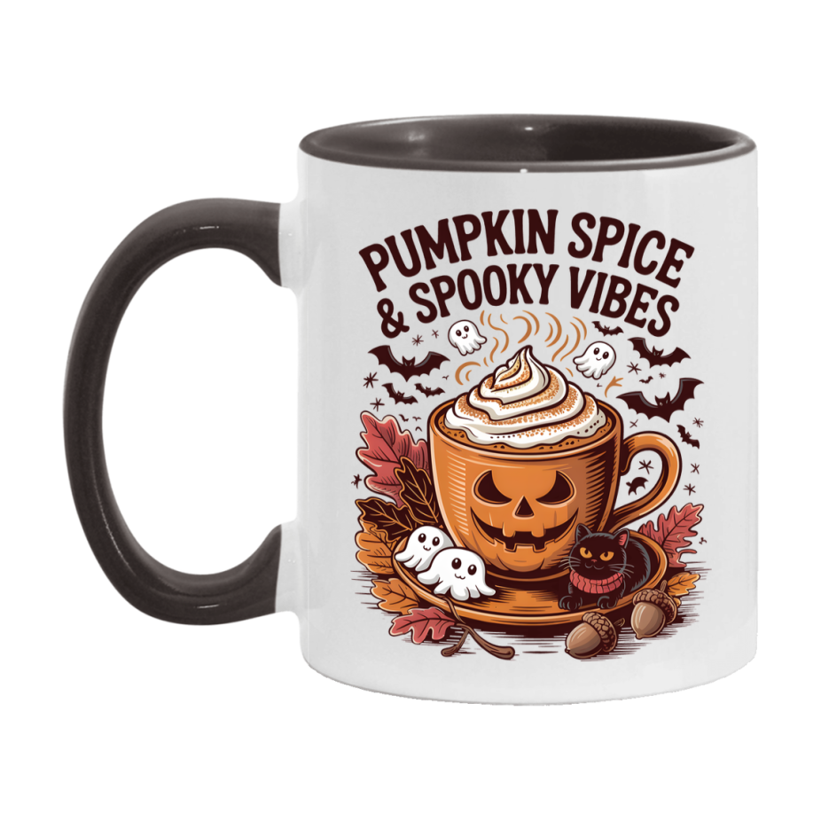 In Love With Fall Coffee Mug, Cozy Cute Autumn Coffee Cup, 11Oz Or 15Oz White Ceramic Mug