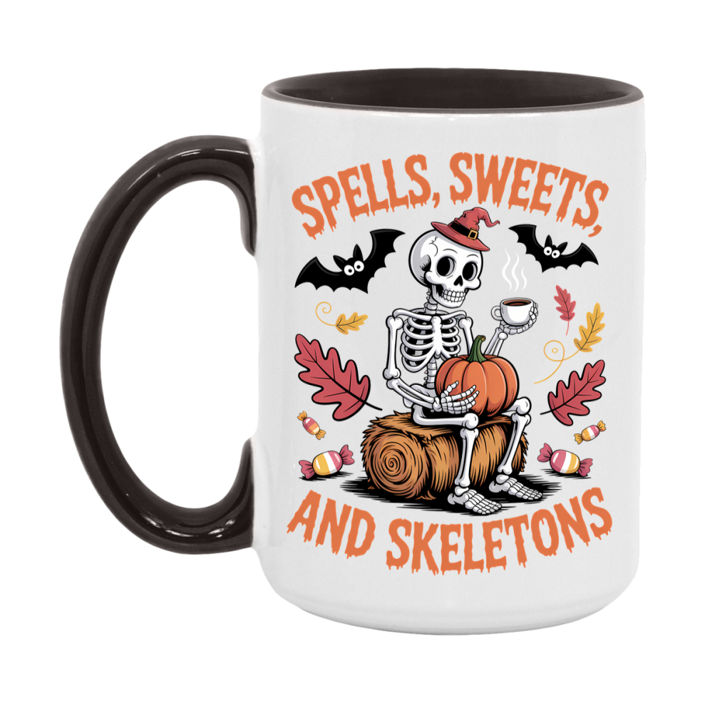 In Love With Fall Coffee Mug, Cozy Cute Autumn Coffee Cup, 11Oz Or 15Oz White Ceramic Mug