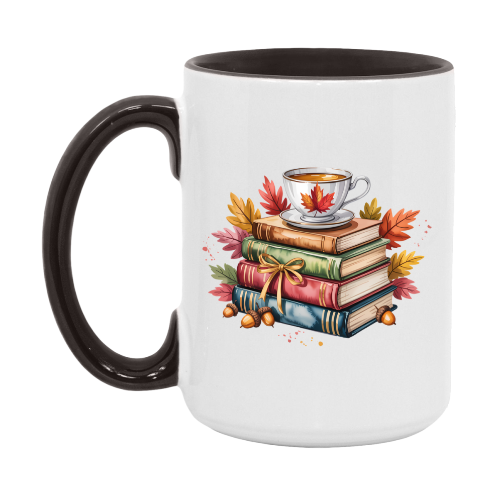 In Love With Fall Coffee Mug, Cozy Cute Autumn Coffee Cup, 11Oz Or 15Oz White Ceramic Mug