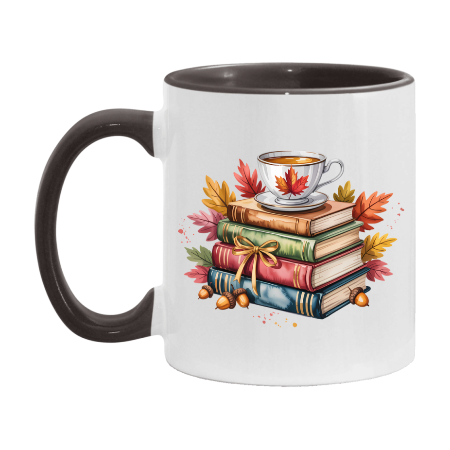In Love With Fall Coffee Mug, Cozy Cute Autumn Coffee Cup, 11Oz Or 15Oz White Ceramic Mug