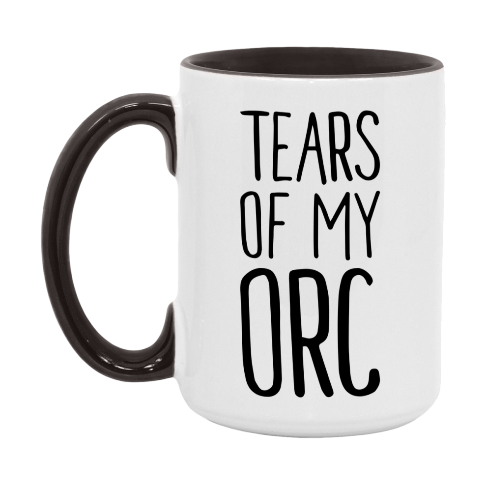 Dnd Dragon Masters Mug, Tears Of My Orc Coffee Mug, Rpg Gift
