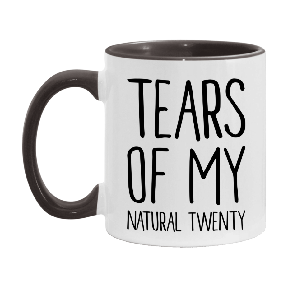 Dnd Dragon Masters Mug, Tears Of My Natural Twenty Coffee Mug, Rpg Gift