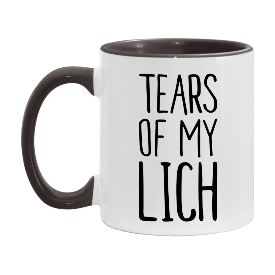 Dnd Dragon Masters Mug, Tears Of My Lich Coffee Mug, Rpg Gift