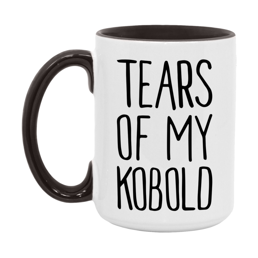 Dnd Dragon Masters Mug, Tears Of My Kobold Coffee Mug, Rpg Gift