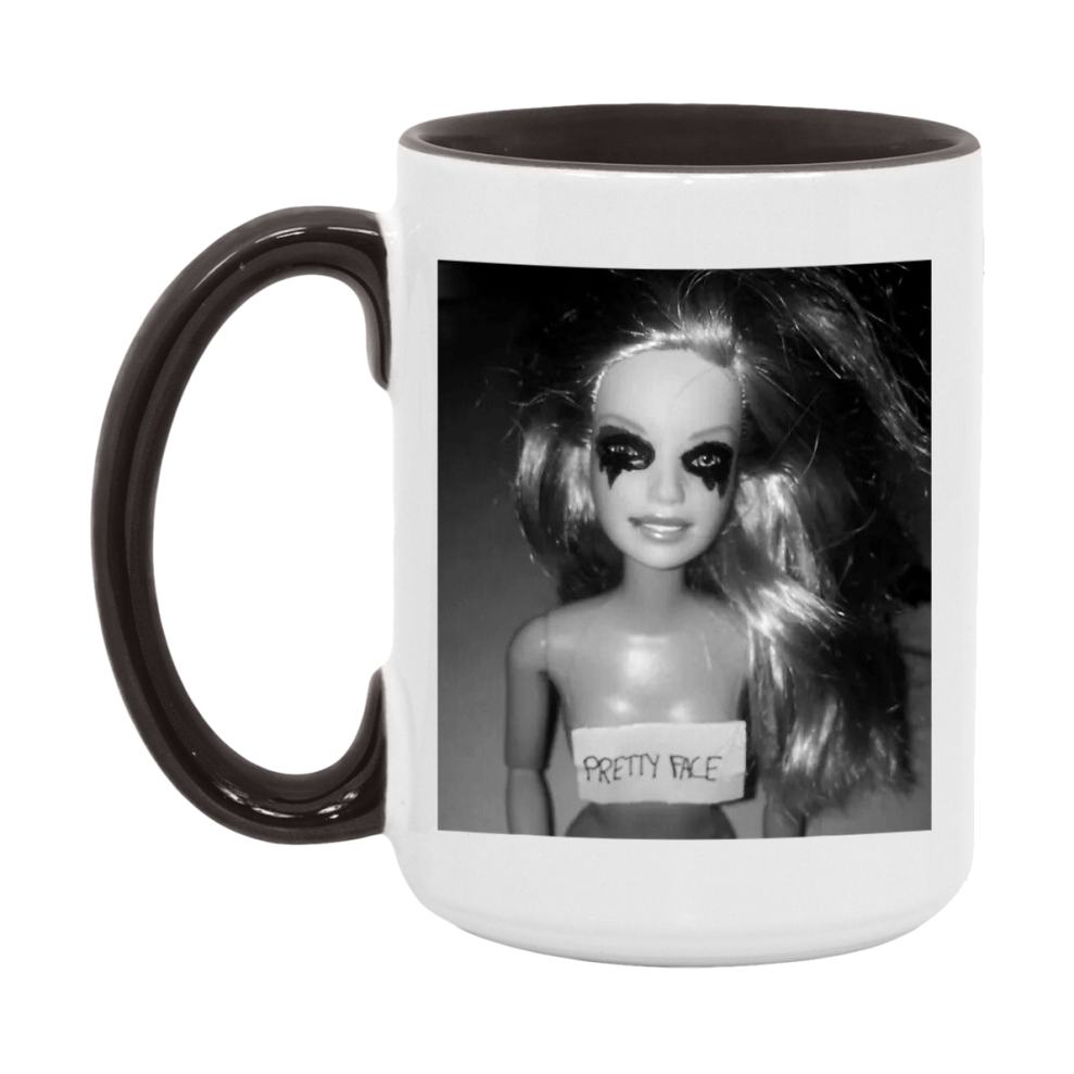Disgusted Doll Face Mug, Funny Doll Face Meme Coffee Cup