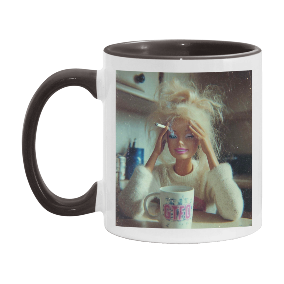 Disgusted Doll Face Mug, Funny Doll Face Meme Coffee Cup