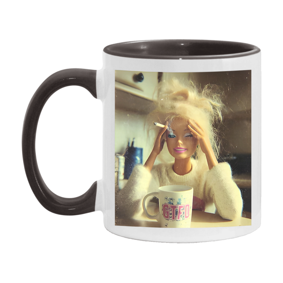 Disgusted Doll Face Mug, Funny Doll Face Meme Coffee Cup
