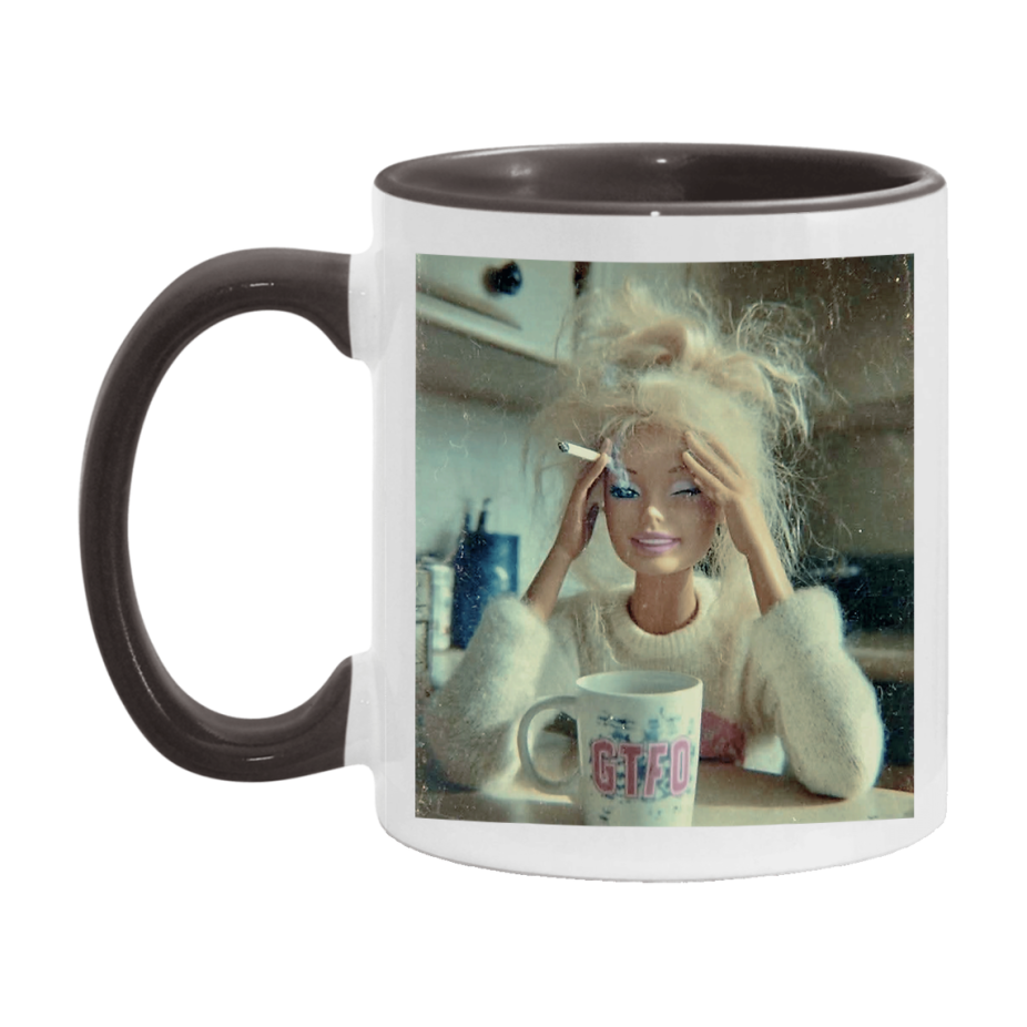 Disgusted Doll Face Mug, Funny Doll Face Meme Coffee Cup