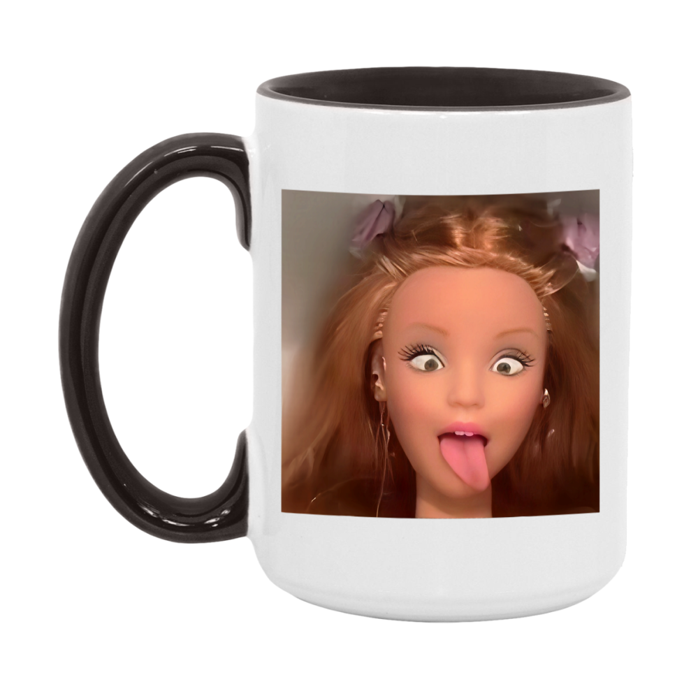 Disgusted Doll Face Mug, Funny Doll Face Meme Coffee Cup