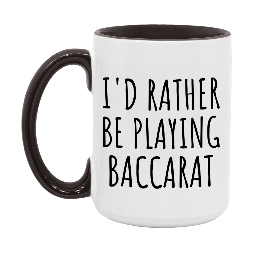 Casino Mug For Baccarat Players, Funny Baccarat Coffee Mug, 11Oz Or 15Oz Novelty Mug