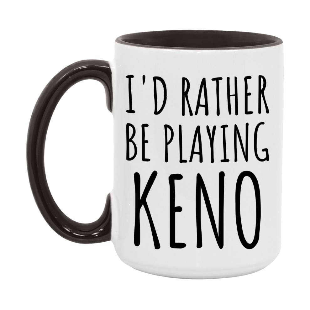 Casino Mug For Keno Players, Funny Keno Coffee Mug, 11Oz Or 15Oz Novelty Mug
