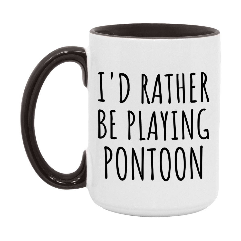 Casino Mug For Pontoon Players, Funny Pontoon Coffee Mug, 11Oz Or 15Oz Novelty Mug